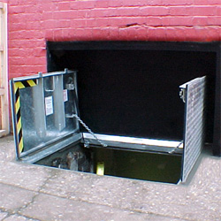 Cellar Access Beer Drop Door External