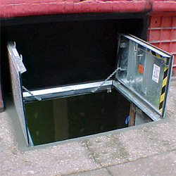 Cellar Access Beer Drop Door External